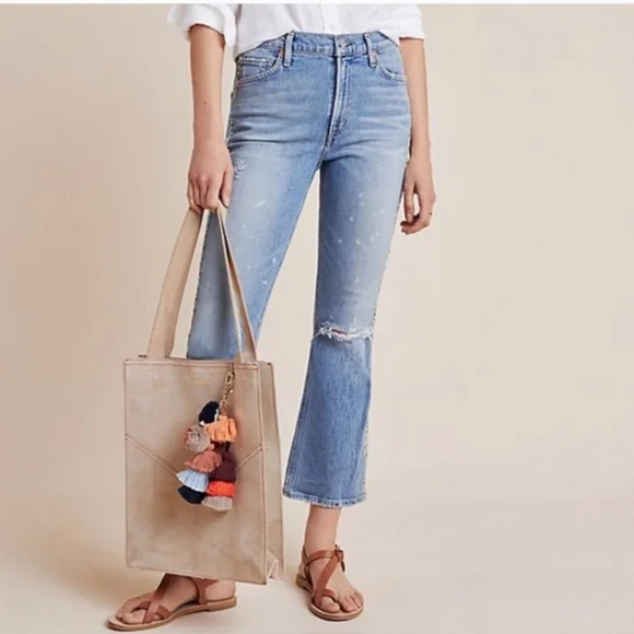 Citizens of Humanity Demy Flare Floral Stripe New 30 - Picture 2 of 16